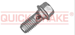 QUICK BRAKE Šroub dutý, upevňovací M10x1.5, délka 30,5 mm, tzv. banjo šroub, na brzdy