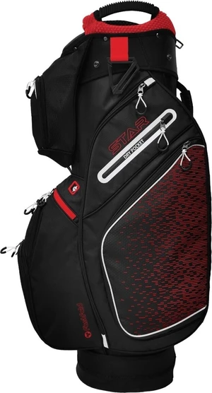 Fastfold Star Black/Red Torba na wózek golfowy