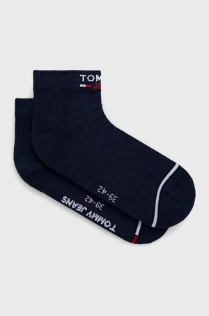 Ponožky Tommy Jeans tmavomodrá farba