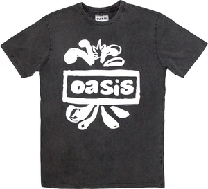 Oasis Tricou Logo Splat Stone Wash Unisex Gri cărbune S