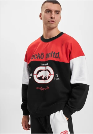 Men's hoodless sweatshirt Ecko Unltd. black/red/white