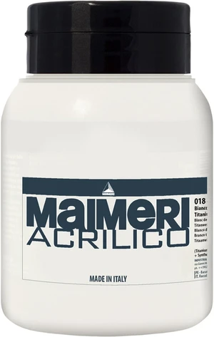 Maimeri Acrilico Acrylfarbe Titanium White 018 1000 ml 1 Stck