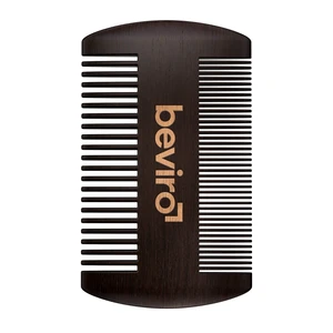 beviro Hrebeň na fúzy z hruškového dreva (Beard Comb)