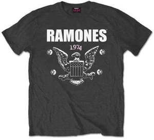 Ramones T-Shirt 1974 Eagle Unisex Charcoal Grey XL