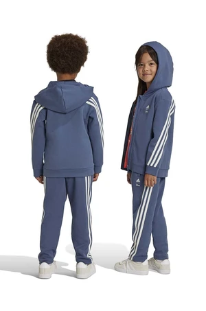 Dětské tepláky adidas LK DY MM PNT modrá barva, s aplikací, IW0673