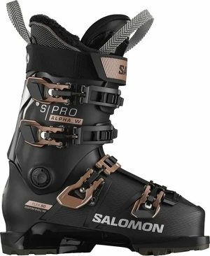 Salomon S/Pro Alpha 90 W Black/Pink Gold Metallic/Silver 23/23,5 Sjezdové boty