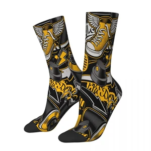 Urban Design Elements Graffiti Art Pattern Socks Male Mens Women Spring Stockings Printed