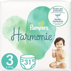 Pampers Harmonie Size 3 jednorazové plienky 6 – 10 kg 31 ks