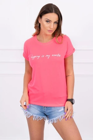 Shopping blouse is my cardio pink neon