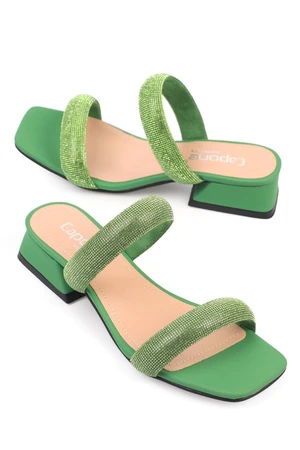 Capone Outfitters Mules - Green - Block