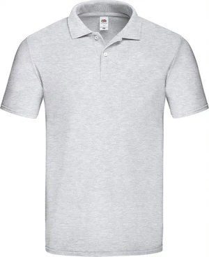 Light Grey Men's Polo Shirt Original Polo Friut of the Loom