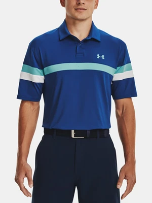 T-Shirt Under Armour UA T2G Color Block Polo-BLU - Men