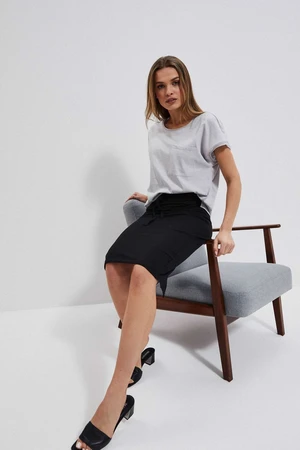 Sweatshirt skirt - black