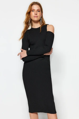 Trendyol Tile Midi Sweater Window/Cut Out Dress