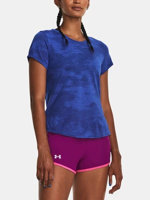 Under Armour T-Shirt UA Streaker Speed Camo SS-BLU - Women