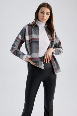 DEFACTO Flannel Long Sleeve Shirt