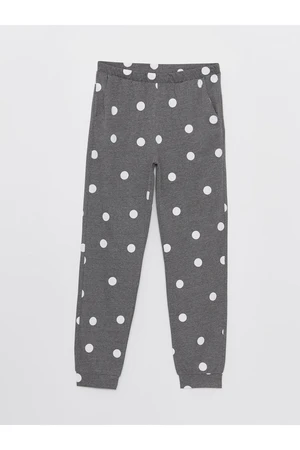 LC Waikiki Women's Polka Dot Jogger Jogger Pajama Bottom with Elastic Waist.