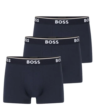 3PACK Men's Boxers Hugo Boss Dark Blue