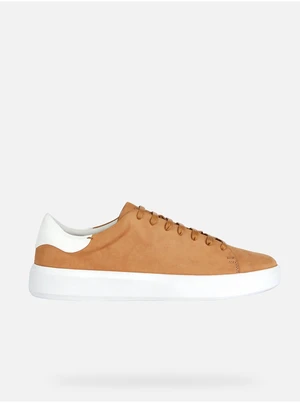 Brown Mens Suede Sneakers Geox - Men