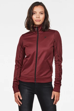 G-STAR Sweatshirt - Lanc slim tracktop sw wmn ls burgundy