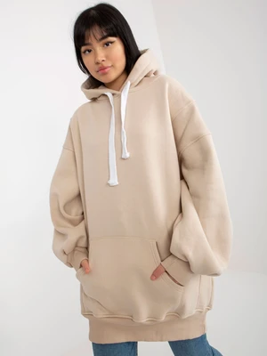 Women's basic hoodie - beige