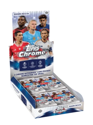 Topps 2023-2024 Topps Chrome UEFA Club Competition Hobby Box