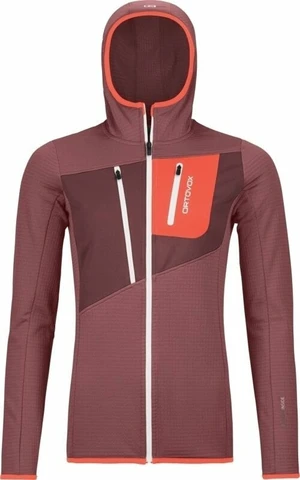 Ortovox Fleece Grid Hoody W Mountain Rose L Felpa outdoor