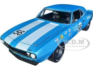 1967 Chevrolet Camaro Z/28 Trans Am 56 "Dana Chevrolet Southgate" Light Blue with White Stripes and Graphics Limited Edition to 600 pieces Worldwide