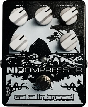 Catalinbread Nicompressor Silver On Black Gitarreneffekt