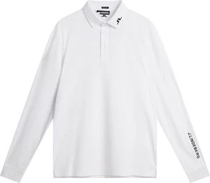 J.Lindeberg Tour Tech Mens Long Sleeve White L Polo-Shirt