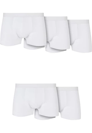 Solid Organic Cotton Boxer Shorts 5-Pack White+White+White+White+White