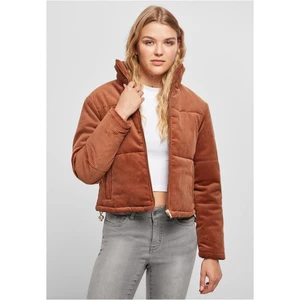 Women's corduroy jacket made of caramel