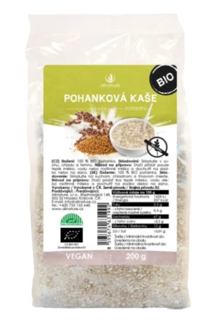 ALLNATURE Pohanková kaše bez lepku BIO 200 g