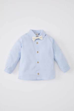 DEFACTO Baby Boy Oxford Long Sleeve Shirt Tie 2 Piece Set