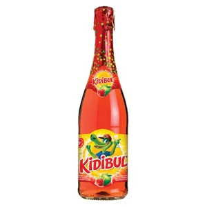 KIDIBUL Dětský šumivý nápoj jablko a jahoda 750 ml, poškozený obal