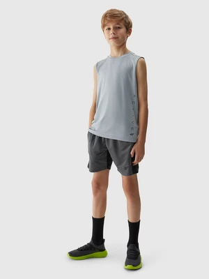 Chlapčenské rýchloschnúce športové šortky - čierne