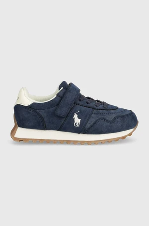 Dětské sneakers boty Polo Ralph Lauren tmavomodrá barva