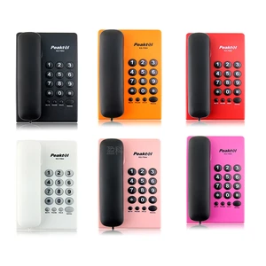 Corded Landline Telephone Home Analog Basic Wired Telephone Set White Black Home Office Hotel Telephone Phone Battery Free