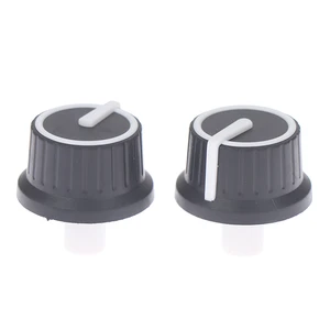 2 Pcs Rubber Half Shaft Knob Encoder Knob Cap Potentiometer Rotary Encoder Volume Switch