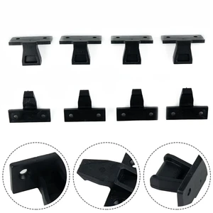 Clips Bracket 20kg 4 Pack ABS Black Durable Fasteners Fittings High Quality Materials Kitchen Panel High Quality