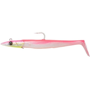 Savage Gear gumová nástraha Sandeel V2 14cm 33g Sinking Pink Pearl Silver 2+1