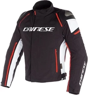 Dainese Racing 3 D-Dry Black/White/Fluo Red 50 Blouson textile