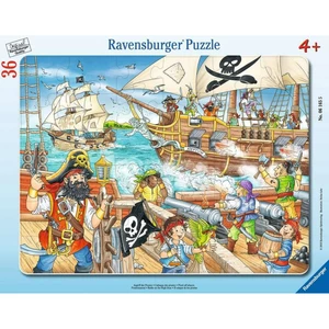 Ravensburger puzzle Útok pirátů 36 dílků