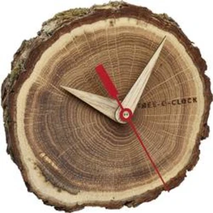 Quartz stolní hodiny TFA Dostmann Tree-o-Clock 60.1028.08, dub