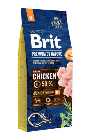 Brit Premium by Nature Dog Junior M Chicken - 3kg