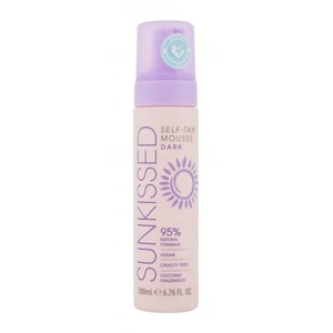 Sunkissed Self-Tan Mousse 200 ml samoopaľovací prípravok pre ženy Dark