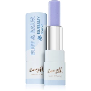 Barry M Buff & Balm vyhlazující balzám na rty pro objem odstín Blueberry Burst 4 ml