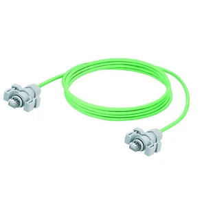 Weidmüller 8815100000 RJ45 sieťové káble, prepojovacie káble CAT 6A S/FTP 5.00 m zelená UL certifikácia, samozhášavý, s