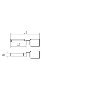 Weidmüller 9036290000 káblová koncovka tvar háčika 0.205 mm² 1.50 mm² čiastočne izolované čierna 100 ks