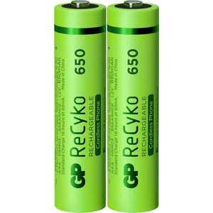 GP Batteries ReCyko+ DECT Phone HR03 mikrotužkový akumulátor typu AAA  Ni-MH 650 mAh 1.2 V 2 ks